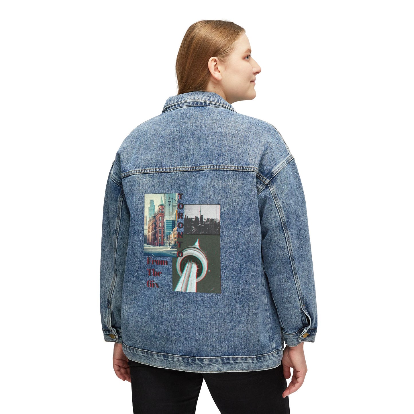 Toronto Graphic Women's Denim Jacket