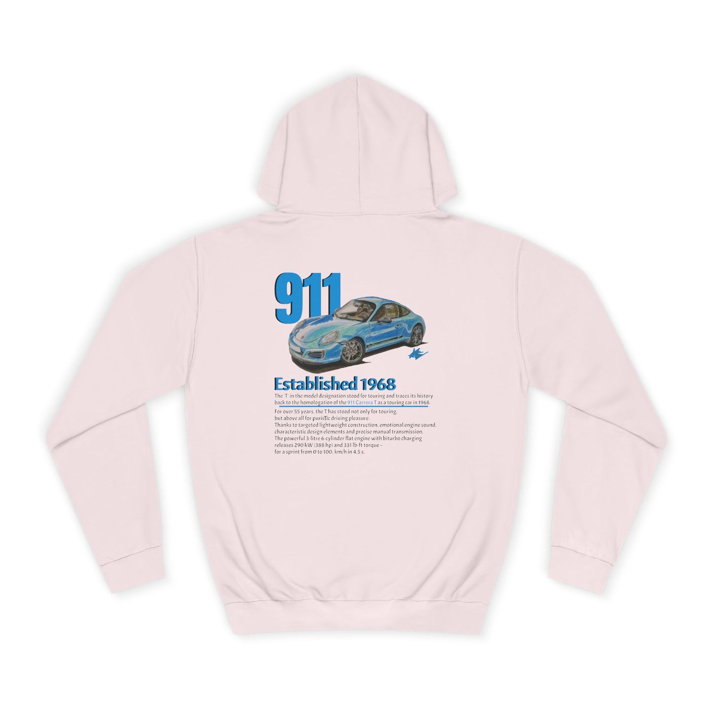 Hand Drawn Porsche 911 Unisex Hoodie